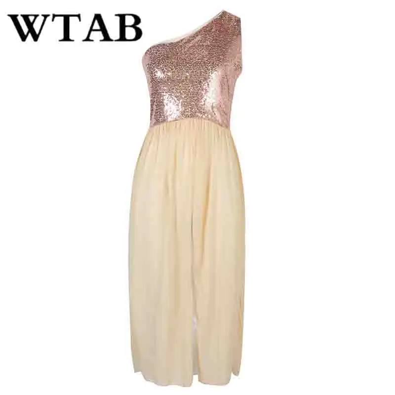 WTAB 2019 vestidos сексуальное летнее платье с пайетками Империя лоскутное облегающее