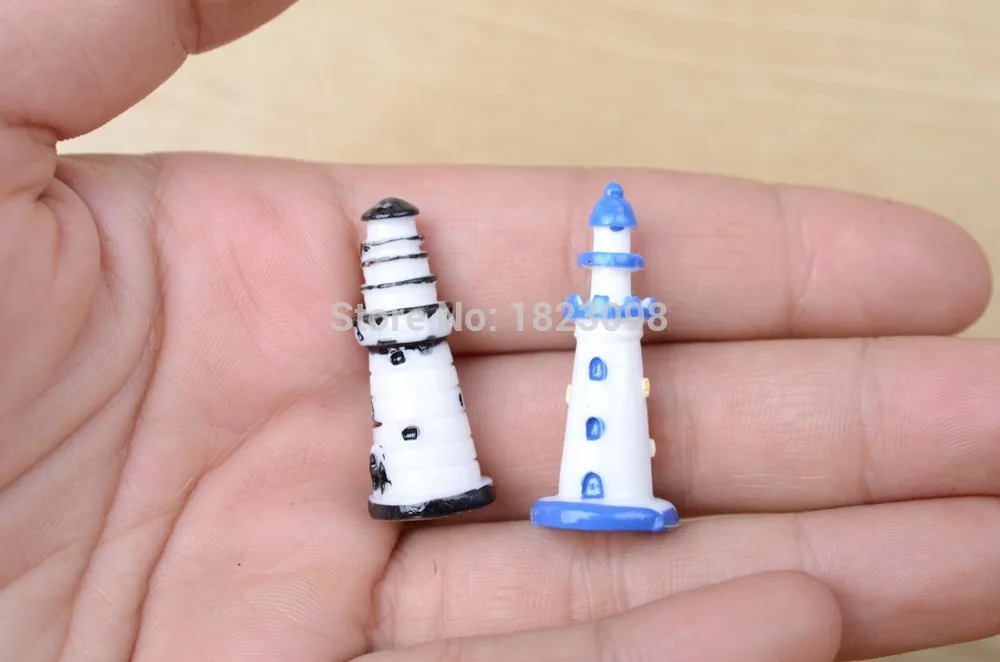 1 шт./лот мини Башня Смолы небольших зданий 3 5 см Фея садовый Декор ремесла