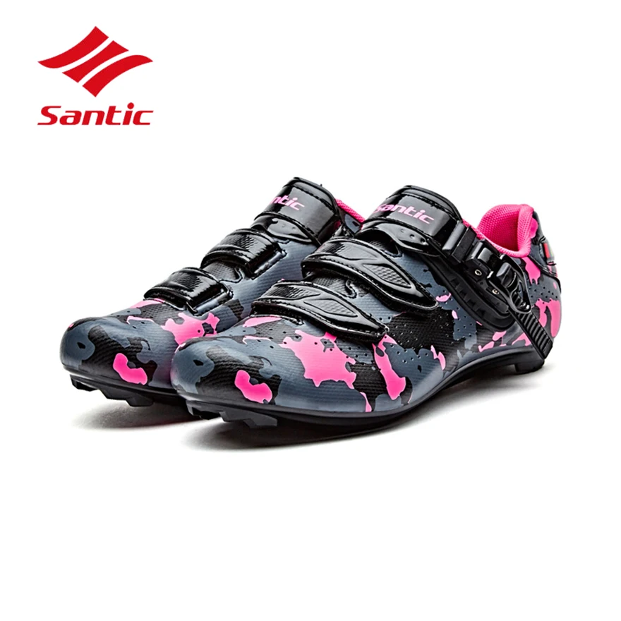 Кроссовки Santic мужские из ПУ кожи спортивная обувь с замком самоблокирующиеся для