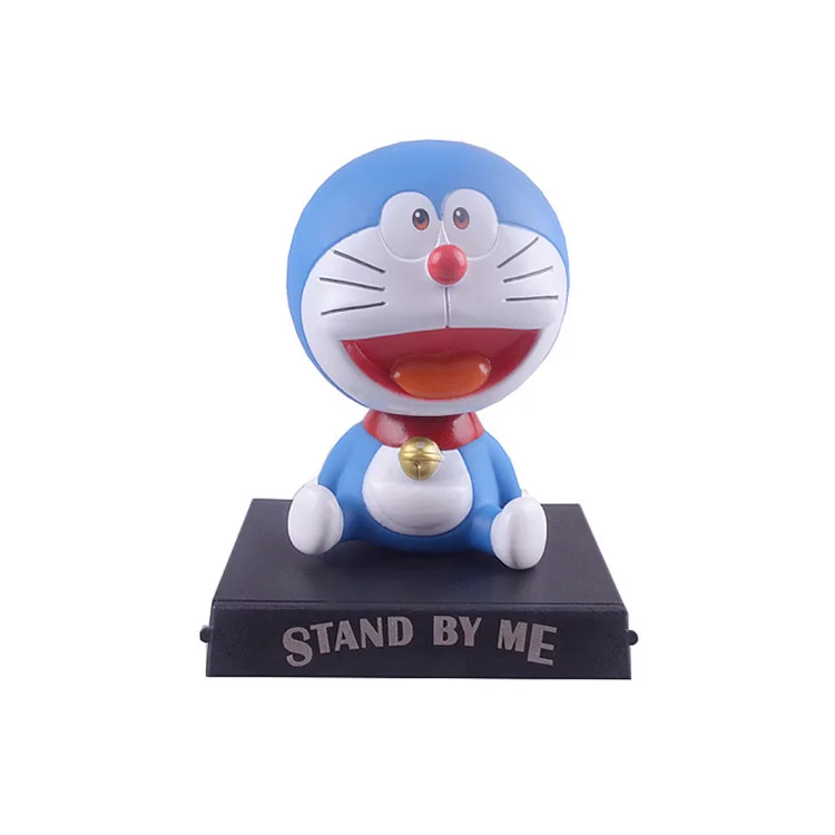 Мультяшные милые куклы Doraemon 12 см с поплавковой головой аниме фигурка из ПВХ