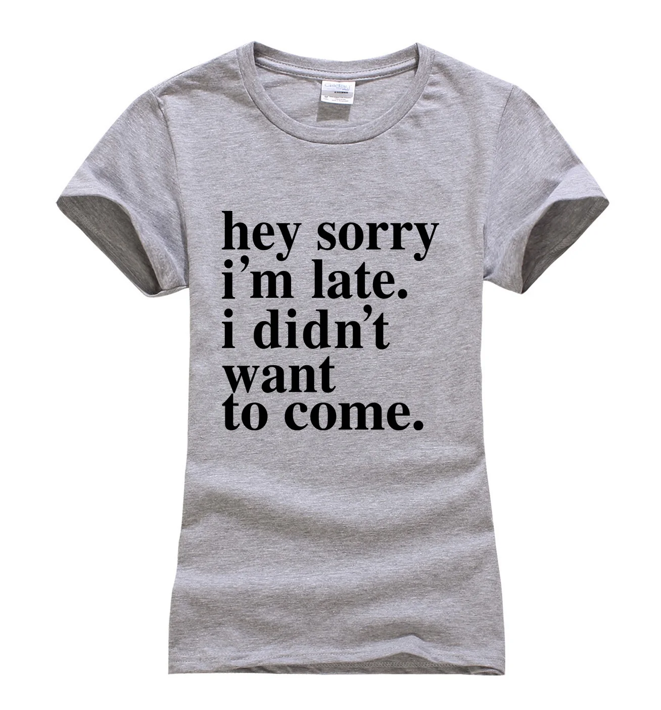 Мне очень жаль что я опоздала. Я не хотел прибыть. Забавная футболка Новое