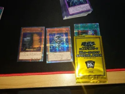 Yu Gi О игра карточная игра король дополнение пакет 20th юбилей коллекция 3 коробки с 1 пакет золотой мешок коллекция карт