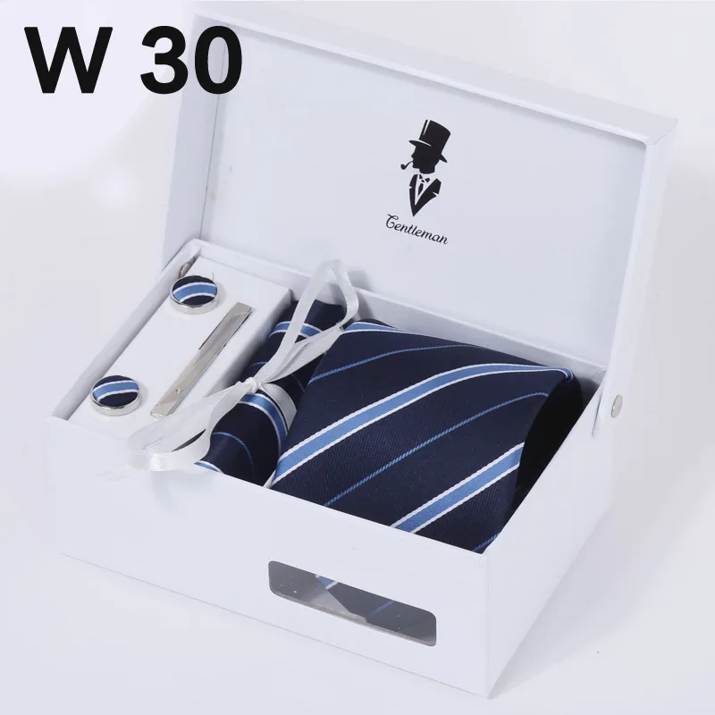 Модные мужские галстуки 8 см вязаные аксессуары для мужчин 6 шт./компл. Подарочная