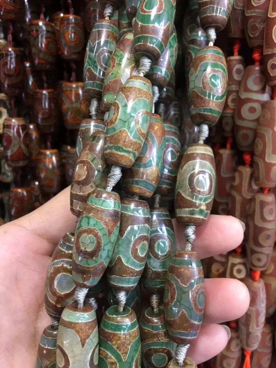 

2 пряди/партия, Тибетский Мистический Камень с трещинами
