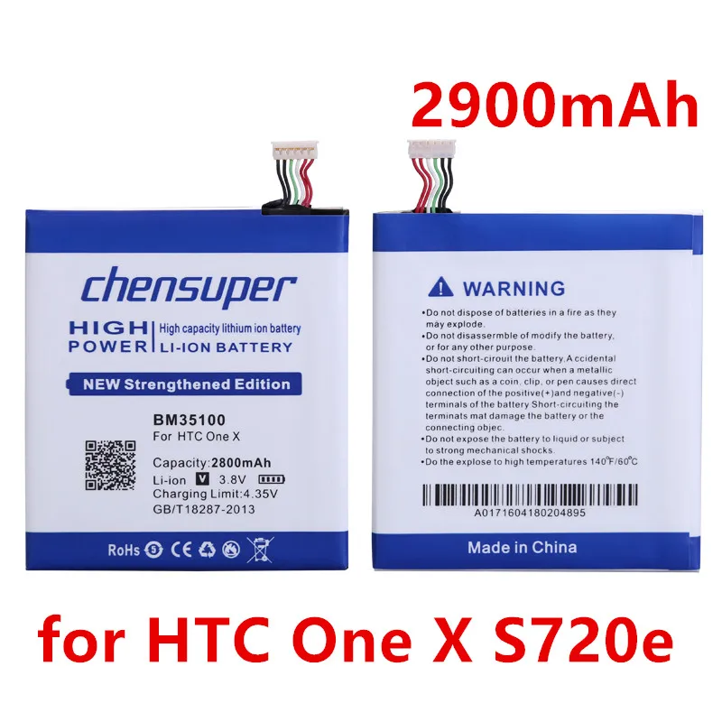Новый аккумулятор 2900 мАч BM35100 BJ83100 для HTC One X S720e S Z520e + S728E 720T X720d X325E X325S G23 | Мобильные