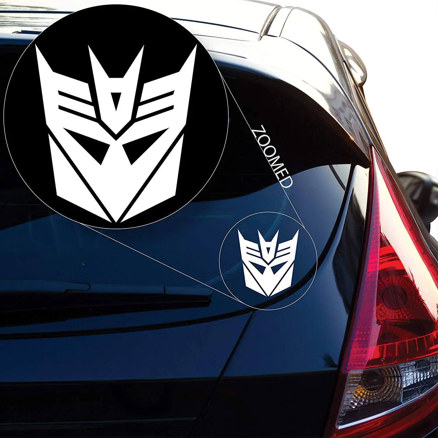 Графическая наклейка Decepticon с трансформатором для автомобильного окна ноутбука и