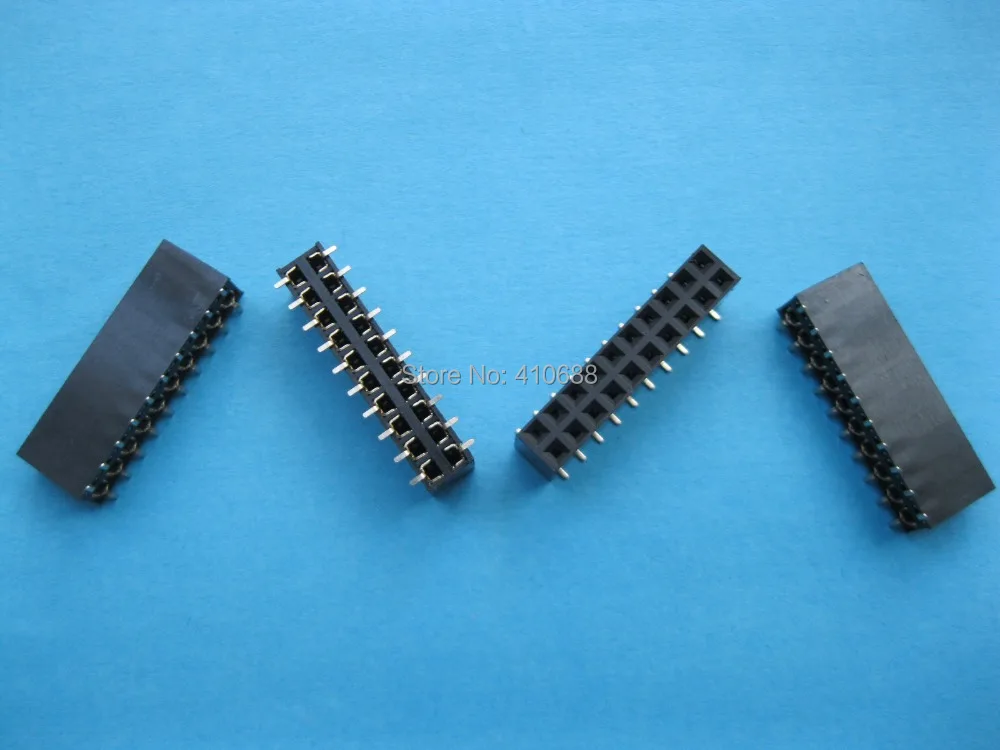 Позолоченный SMT SMD 2 54 мм 2x10 20 Pin пробойник гнездовой штырьковый коннектор