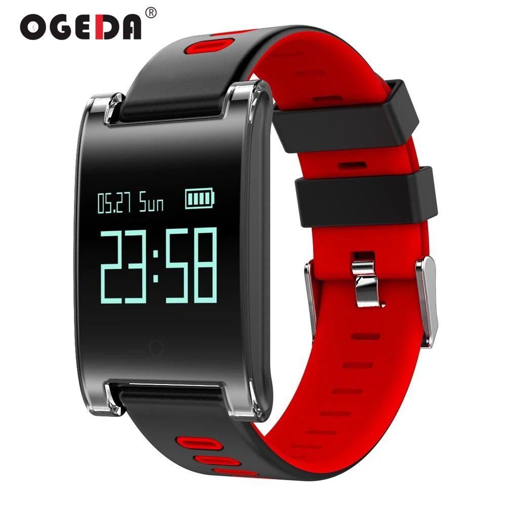 OGEDA Smart Для женщин часы крови Давление монитор сердечного ритма Bluetooth Фитнес