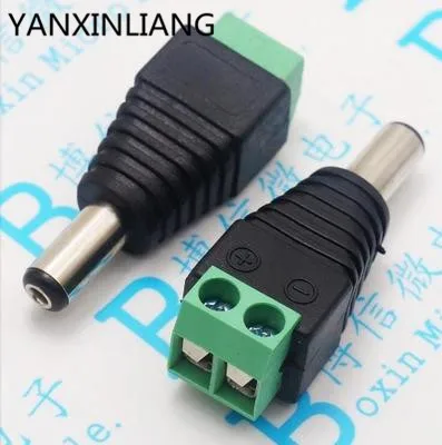 

10 шт. Штекерный разъем питания постоянного тока 2,5 мм x 5,5 мм 5,5*2,5 мм (тип крепления винта) не нужно сваривать адаптер штепсельной вилки постоя...