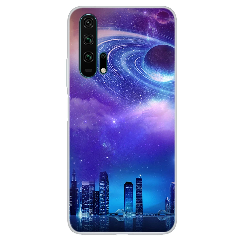 Чехол для телефона Huawei Honor 20 Pro звездное небо Луна окрашенный мягкий чехол Honor20