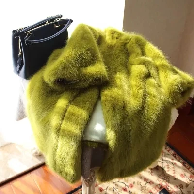 MESHARE New Loose Long Furry Faux Fur Thick Coat