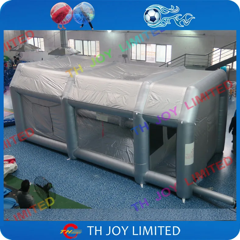 Новый дизайн портативная надувная кабина для распыления краски Надувные