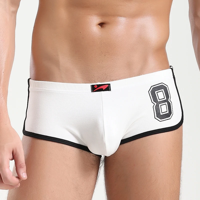 Пикантное мужское хлопковое дышащее нижнее белье мужские джинсы боксеры шорты с