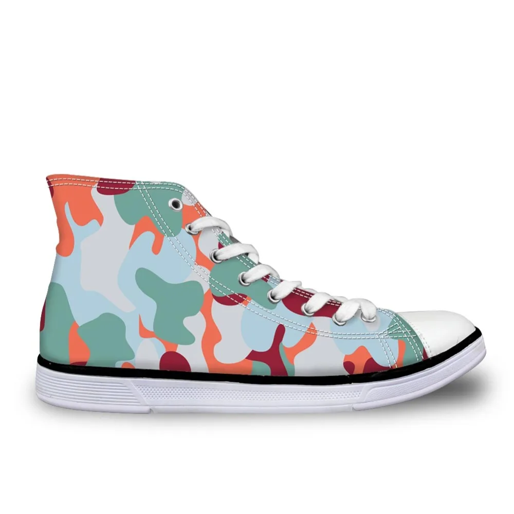 WHEREISARTFIRST/Танцевальная модная обувь с высоким берцем и принтом парусиновая