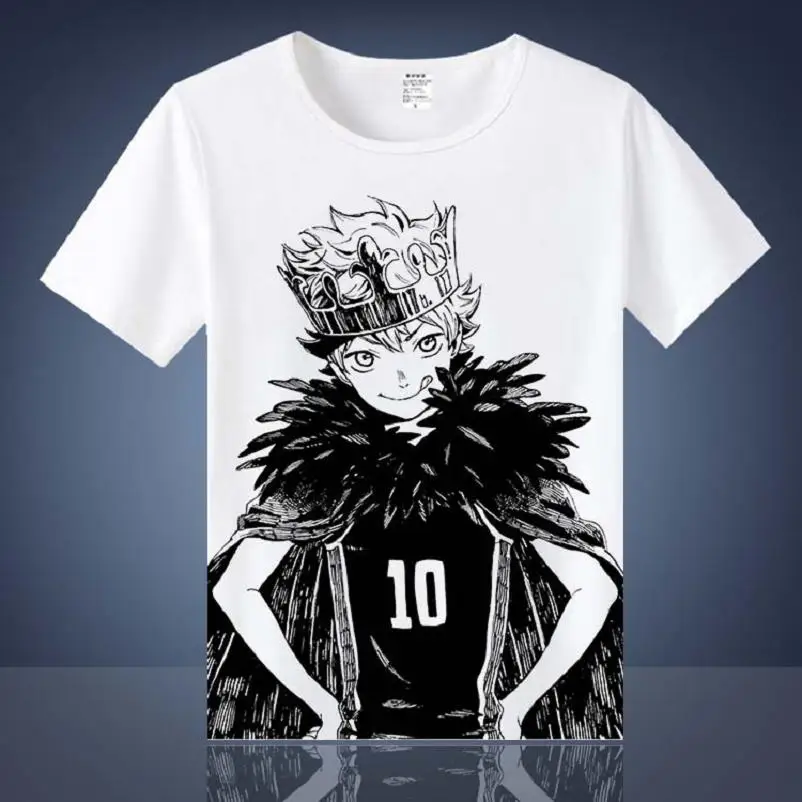 Высококачественная аниме Haikyuu Hinata Shoyo kageyama tobio хлопковая короткая футболка