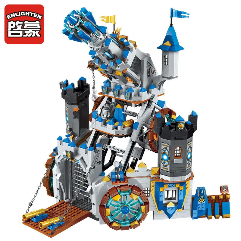 Просвещения Building Block войны of Glory замок рыцарей битва Bunker 9 цифры 1541 шт. Развивающие