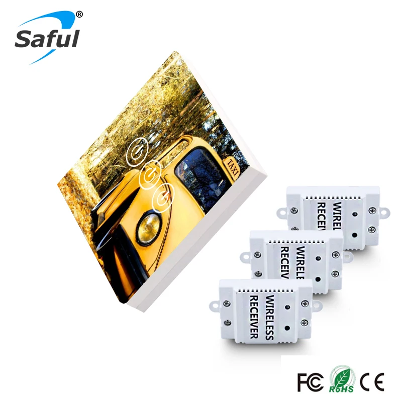Saful 433MHz беспроводной сенсорный выключатель на дальние расстояния 3 банды пути