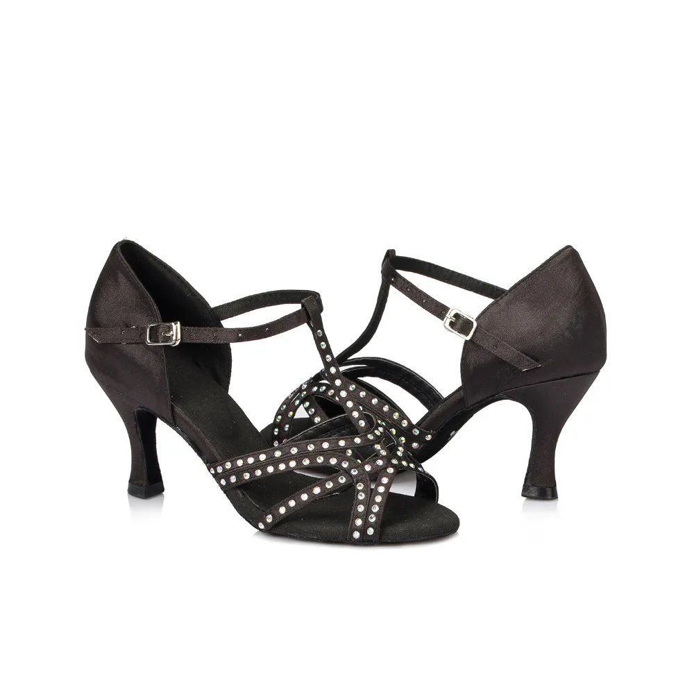 

IDancing rhinstone ballroom Latin dance shoes high heel Sapatos de danca latina black sexy popular best quality shoes