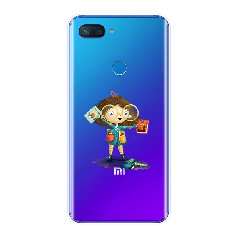 Чехол для телефона Xiaomi MI A1 A2 Lite Mi5 Mi6 Mi8 силиконовый чехол-накладка с мультяшным