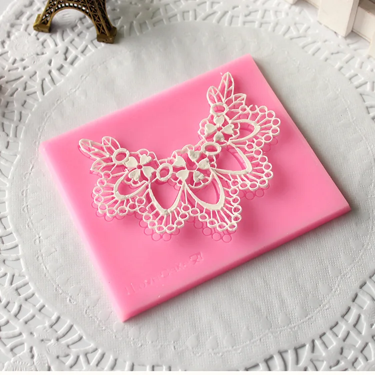 Коврик с узорами для ожерелья силиконовая форма украшения торта D439|lace mat|decor moldsugar