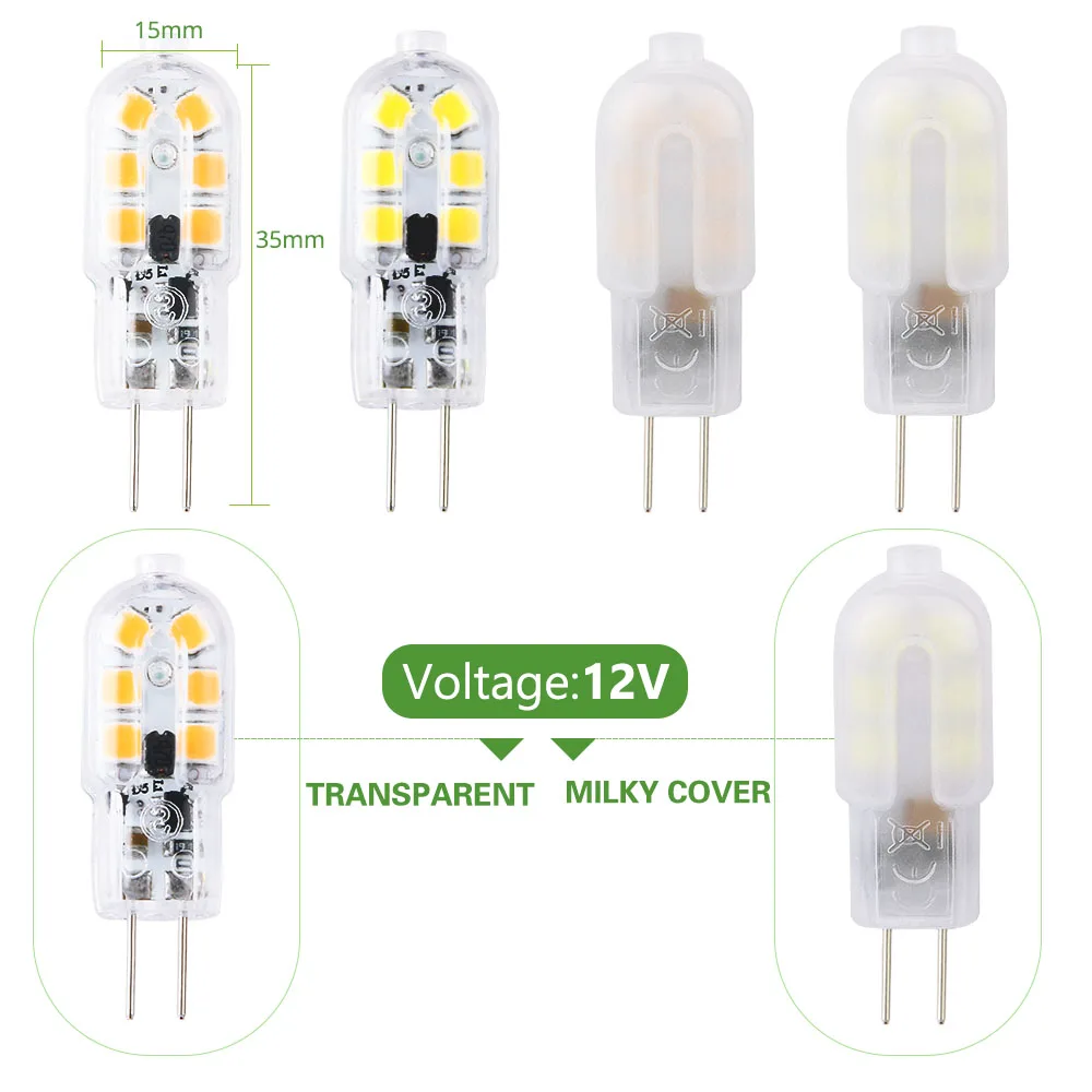 5 пар в упаковке G4 светодиодные лампы 12V 220V красный/зеленый/синий 12 светодиодов