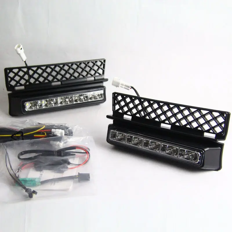 2PCS White LED DRL Daytime Running Light Driving lamp for Audi A4 2005-2008 | Автомобили и мотоциклы