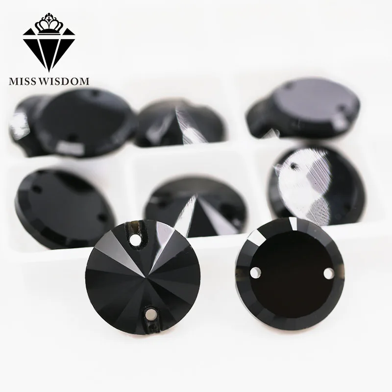 Новые высококачественные стразы из плоского стекла с двойными отверстиями