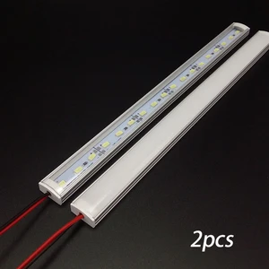 2 шт. * 50 см, оптовая продажа с завода, 12 В постоянного тока, SMD 5730, 5630 Светодиодный ная жесткая полоса света, светильник корпус, кухонная Светодиодная лампа
