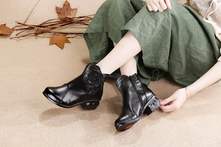 Xiuteng/высокое качество; Mujer Chaussure; женские ботинки из натуральной кожи; повседневные женские туфли-лодочки; зимние сапоги; плюшевые зимние сапоги для женщин