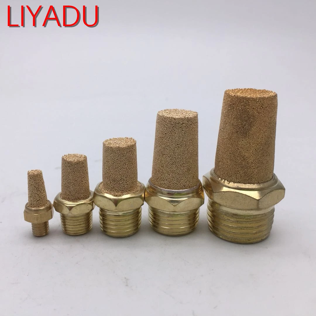 

10PCS BSL-M5 BSL-01 BSL-02 BSL-03 BSL-04 1/8" 1/4" 3/8" 1/2" Pneumatic electromagnetic valve muffler all copper fittings