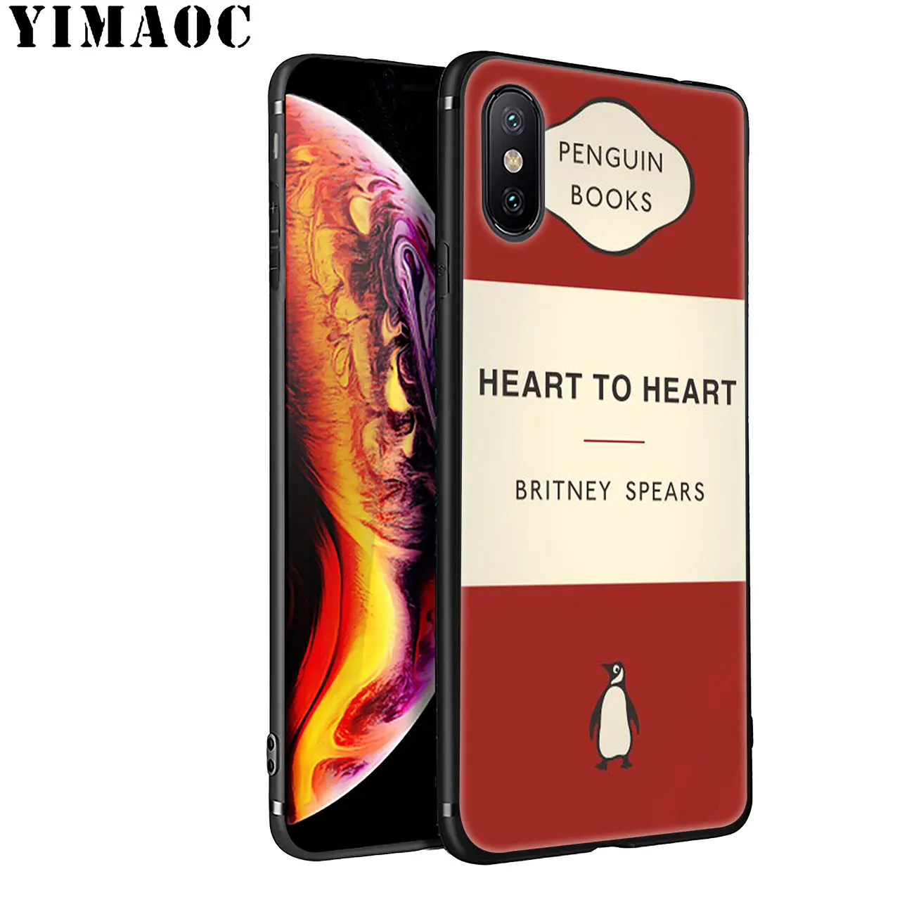 Чехол для телефона YIMAOC мягкий силиконовый iPhone 11 Pro XS Max XR X 6 6S 7 8 Plus 5 10 черный |