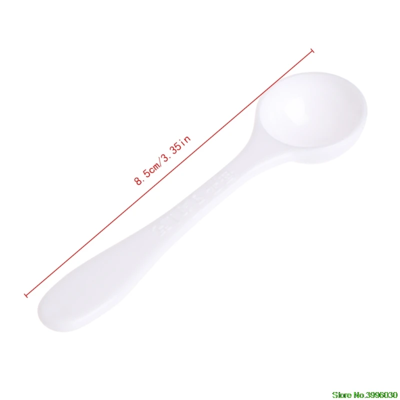 

2022 New 1 Gram Granular Powder Fertilizer White Scoop Spoon Plastic Gardening Supplies Accessories