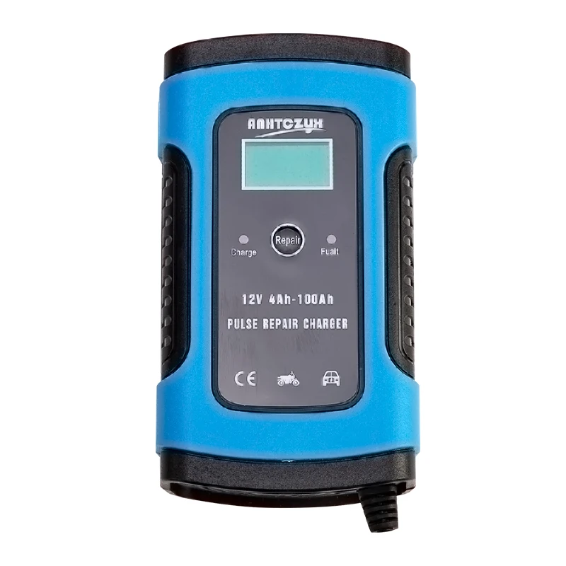 12V 6A для автомобилей и мотоциклов, Батарея Зарядное устройство все интеллигентая(ый) ремонт свинцово-кислотной аккумуляторной Зарядное устройство Универсальный Зарядное устройство полностью автоматический Зарядное устройство