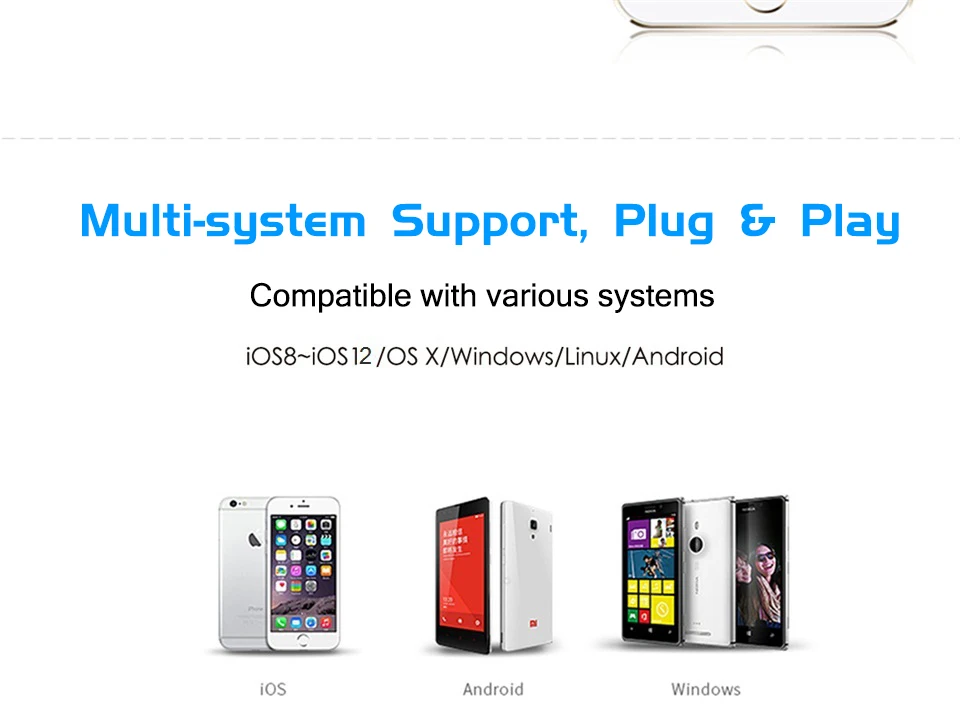 Все в 1 TF устройство для чтения Micro-SD карт мульти-Совместимость с системой Plug& Play Портативный адаптер кард-ридер для iOS и Android Тип-C устройства