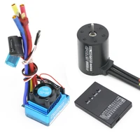 3650 3900kv brushless motor waterproof 25a 35a 45a 60a 80a 120a brushless esc with program car combo for rc car rc boat part
