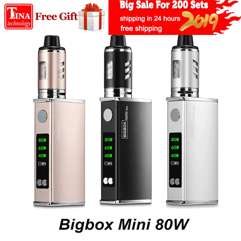 Новый BIGBOX мини 80 W комплект Электронная сигарета с 2200 mAh Батарея коробка VAPE mod