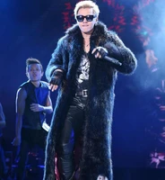 m 6xl big size winter mens coats new imitation of the fox fur mink fur trend luo zhixiang the same windbreaker super long coat