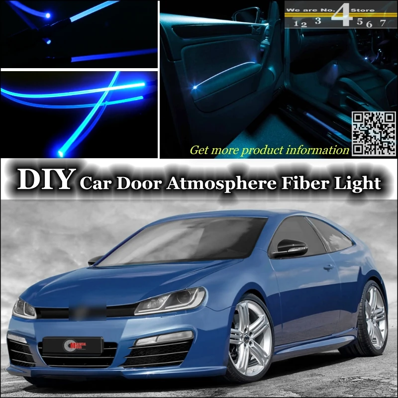 Внутренняя настройка освещения атмосферная оптоволоконная лента для Volkswagen VW