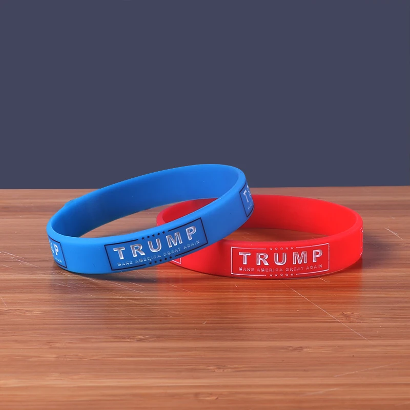Высокое качество Поддержка Trump силиконовые браслеты делают Америку большой