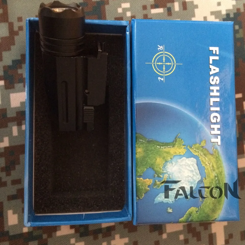 Светодиодный тактический фонарик пистолет для стрельбы 600 люмен 20 мм|airsoft tactical