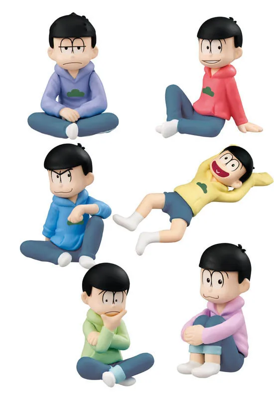 4 5 см 6 шт./лот Matsuno Osomatsu Karamatsu Choromatsu Ichimatsu Jyushimatsu Todomatsu экшн фигурка модели игрушки