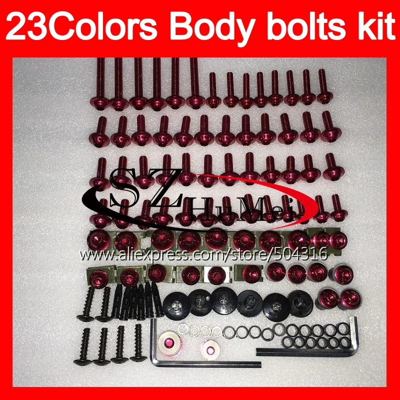 

Fairing bolts full screw kit For KAWASAKI NINJA ZX2R ZXR250 1993 1994 1995 ZX 2R ZXR-250 1996 1997 Windscreen bolt screws Nuts