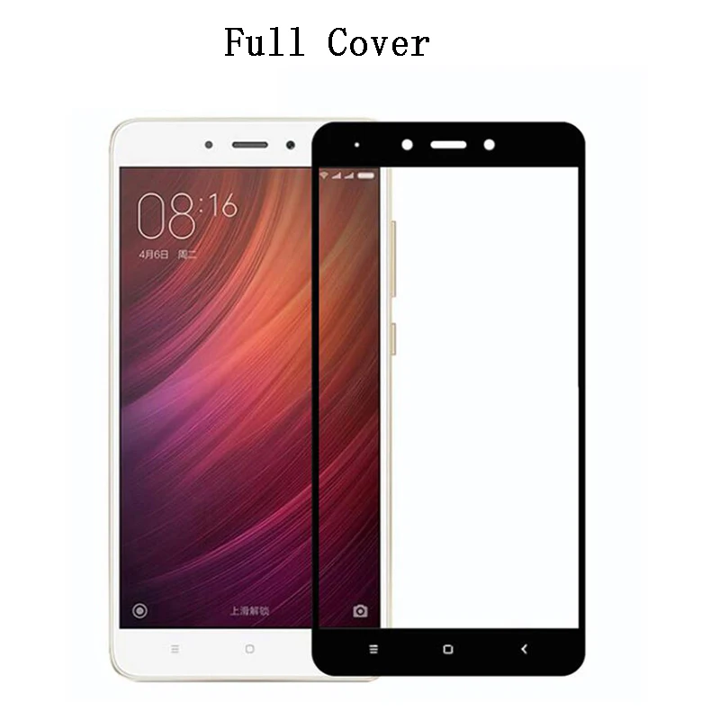 SRLEEKING Full cover Screen Protector Toughened Glass for Xiaomi Redmi Note 4x Global Version Colorful protective film |