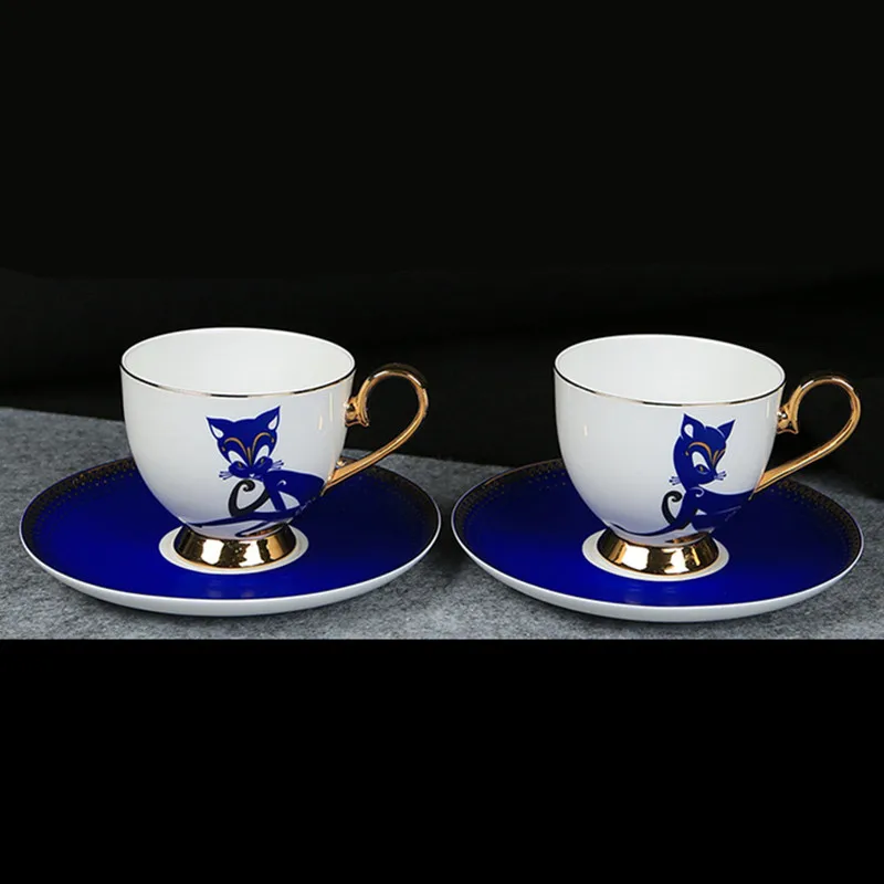 1 комплект Керамика Кофе чашка и блюдце наборы фарфор Чай чашки Кухня аксессуары