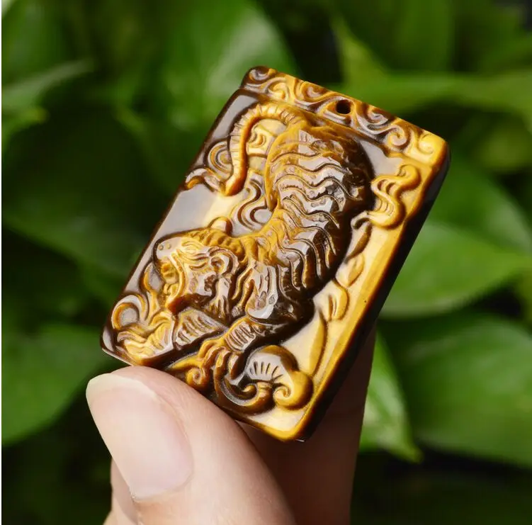 Подвеска с камнем тигровый глаз для китайского ветра подвеска тигром удача