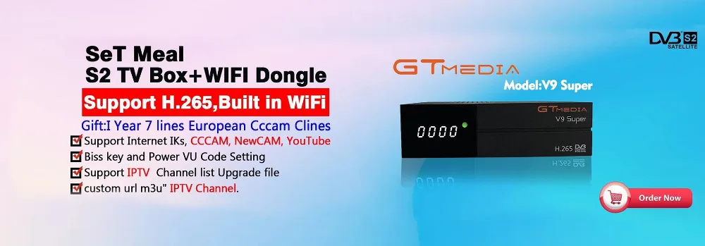GTMedia V9 Супер Спутниковый приемник Bult-in WiFi DVB-S2 приемник Full HD TV Box GT Media V9 Супер Спутниковый набор декодеров Top Box