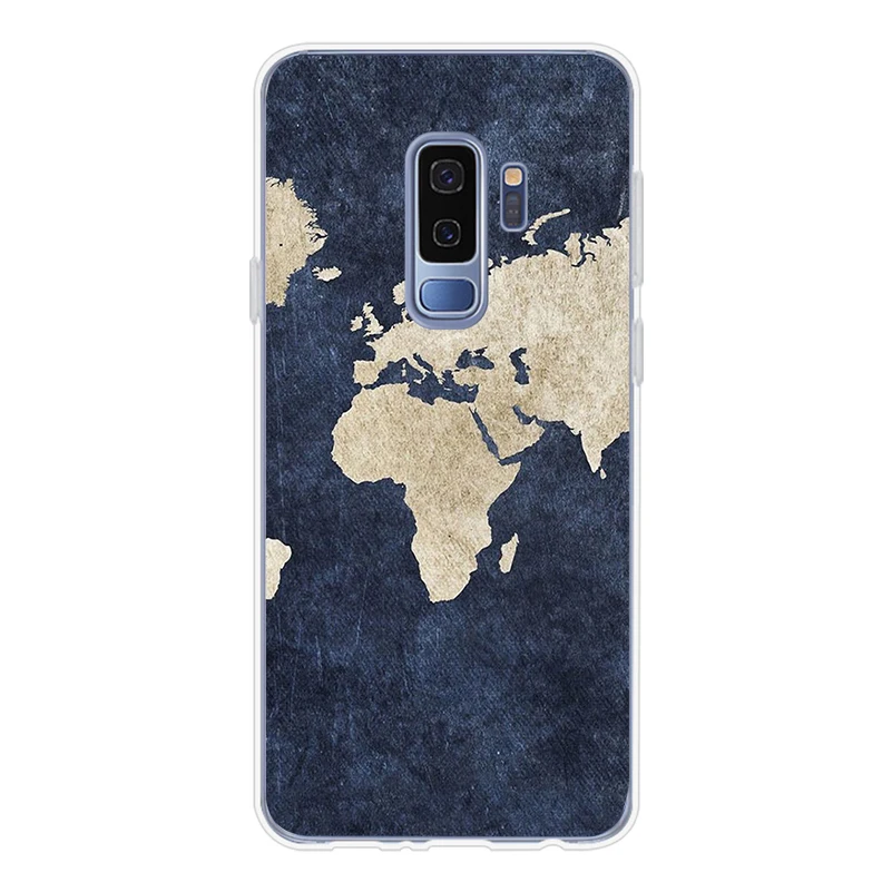 Чехол для телефона ciciber для samsung Galaxy S10 S10+ S10e S10 Lite, мягкий ТПУ чехол для samsung S9 S8 S7 S6 S5 Edge Plus S9+ карта мира - Цвет: WM05741