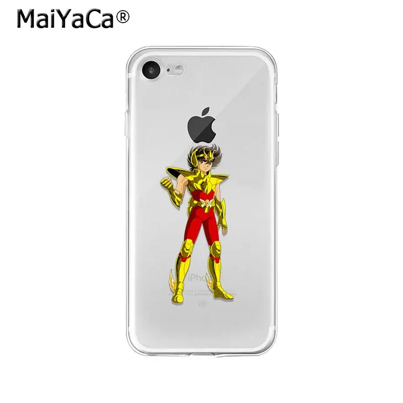 MaiYaCa Saint Seiya ТПУ Мягкие аксессуары для телефона чехол Apple iPhone 8 7 6 6S Plus X XS MAX 5 5S SE XR