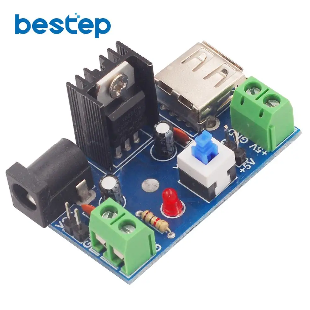 DC 7 15V 9V 12V to 5V12V24V 2A L7805 L7812 L7824 понижающий преобразователь модуль питания|buck converter|12v