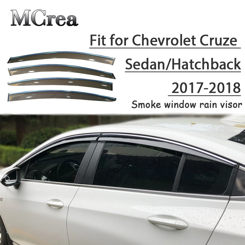 MCrea 4 шт. ABS автомобиля дымчатое Окно Солнцезащитный козырек дефлектор для Chevrolet